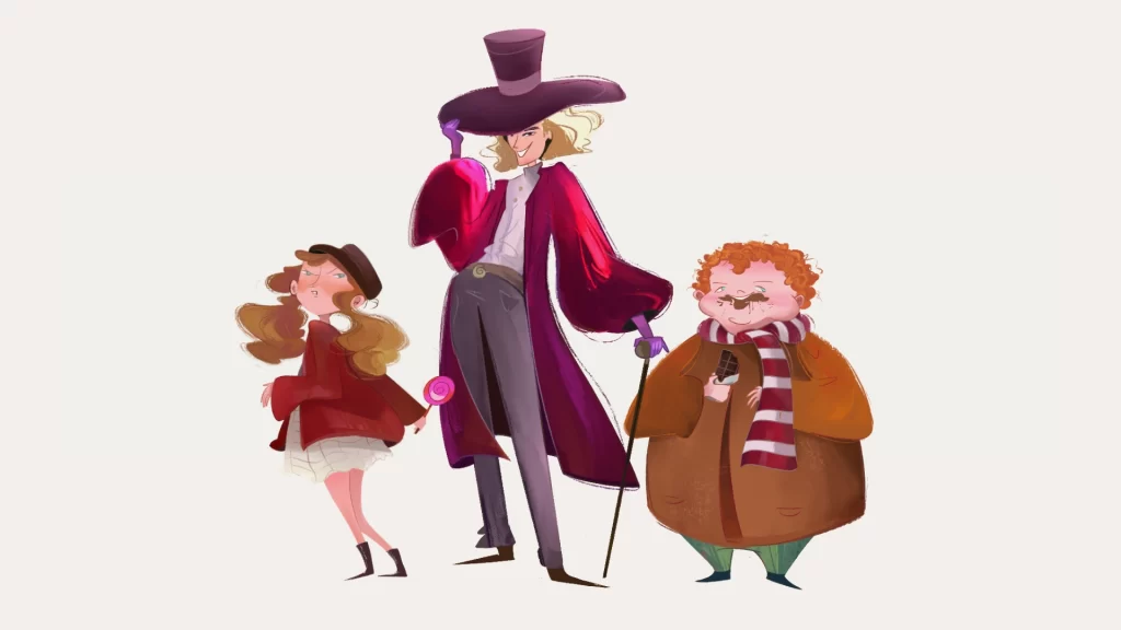 Charlie and the Chocolate Factory characters redesign